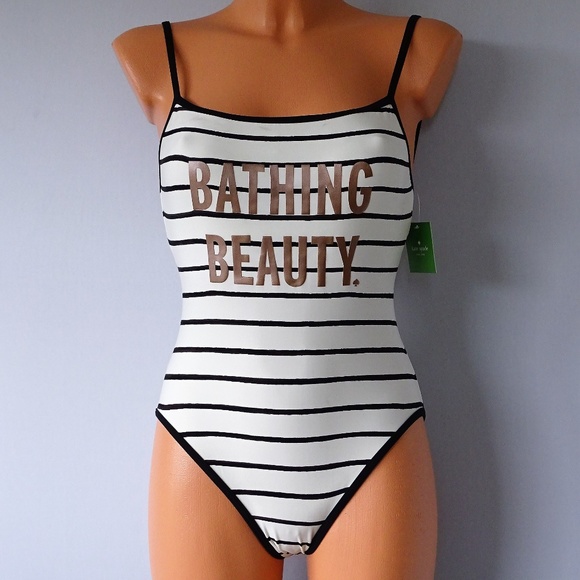 kate spade Other - Kate Spade NWT Striped 1 Piece Swimsuit XS